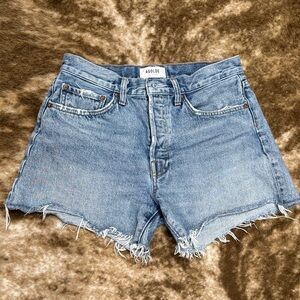 AGOLDE long Parker Denim Shorts size 27